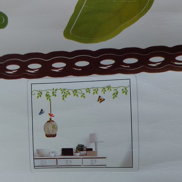 Bird Cage Flowers Wall Sticker Decor Wall Decorations - Picture 4 of 5